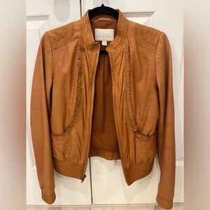 HINGE brown leather jacket size S